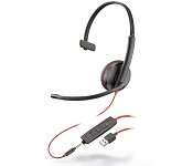 Poly 209746-101 Blackwire 3215 Series, USB-A Corded UC Headset