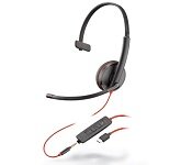 Poly 209750-101 Blackwire 3215 Series, USB-C Corded UC Headset