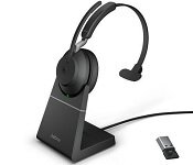 Jabra 26599-889-989 Evolve2 65 - UC Mono - Black - Link 380 USB-A and Charging Stand USB-A