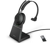 Jabra 26599-899-989 Evolve2 65 - MS Mono - Black - Link 380 USB-A and Charging Stand USB-A