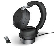 Jabra 28599-989-989 Evolve2 85 - UC Stereo - Black - Link 380 USB-A and Charging Stand USB-A