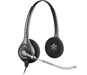Poly 64337-31 SupraPlus Wideband Contact Center Headset, Binaural, Voice Tube