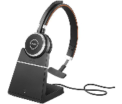 Jabra 6593-833-399 Wireless Evolve 65 Se Ms Mono Bluetooth Headset W/Charge Stand + Link 380A Bt,Usb-A