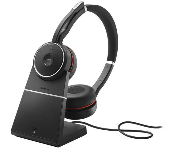 Jabra 7599-848-199 Wireless Evolve 75 Se Uc Stereo Bt Anc Headset With Charging Stand+Link 380A,Usb-A