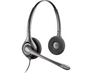 Poly 87129-01 SupraPlus Wideband Contact Center Headset, Binaural, Hearing Aid Compatible
