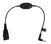 Jabra 8800-00-55 Cord QD to 2.5 mm Jack with Push-to-Talk