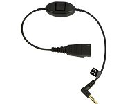 Jabra 8800-00-87 Cord QD to 3.5 mm Jack with Push-to-Talk