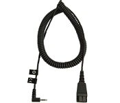 Jabra 8800-01-46 Cord QD to 2.5 mm Jack coiled cord