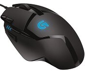 Logitech 910-004070 G402 Hybrid Ultra Fast Wired Gaming Mouse 8 Customizable Buttons-2 Yr Wty