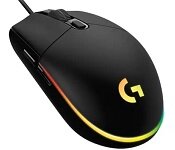 Logitech 910-005790 G203 Wired Lightsync Gaming Mouse Black 2Yr Wty