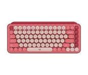 Logitech 920-010579 Pop Keys Wireless Mech Keyboard - Rose