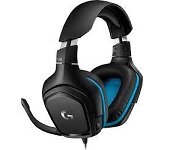 Logitech 981-000824 G432 Wired 7.1 Dts Srs Gaming Headset 50Mm Audio Driverblack 2Yr Wty