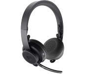 Logitech 981-000855 Zone Msft Wireless Stereo Headset Bluetooth Noisecancelling Usb A Receiver2Yr