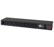 APC AP7820 Rack PDU, Metered, 1U, 12A/208V, 10A/230V, (8) C13