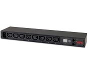 APC AP7821 Rack PDU, Metered, 1U, 16A, 208/230V, (8) C13