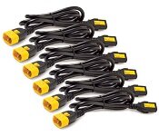 APC AP8702S-WW Power Cord Kit (6 ea), Locking, C13 to C14, 0.6m