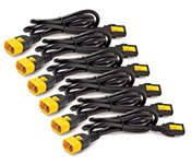 APC AP8706S-WWX591 Power Cord Kit (6 ea), Locking, C13 to C14, 1.8m, Blue