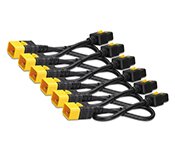 APC AP8712SX340 Power Cord Kit (6 EA), Locking, C19 TO C20, 0.6M (2FT), Red
