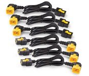 APC AP8714R Power Cord Kit (6 ea), Locking, C19 to C20 (90 Degree), 1.2m