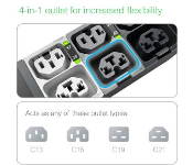 APC APDU10150SW Netshelter Rack Pdu Advanced Switched 7.4Kw 1Ph 230V 32A 332P6 40 Outlet