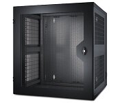 APC AR100HD NetShelter WX 13U w/Threaded Hole Vertical Mounting Rail Vented Front Door Black