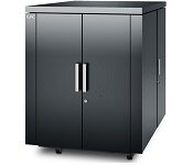 APC AR4018SPX431 NetShelter CX 18U Secure Soundproof Server Room in a Box Enclosure - Shock Packaging - Dark Grey
