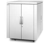 APC AR4018SPX432 NetShelter CX 18U Secure Soundproof Server Room in a Box Enclosure - Shock Packaging - White