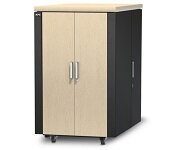 APC AR4024IA NetShelter CX 24U Secure Soundproof Server Room in a Box Enclosure International