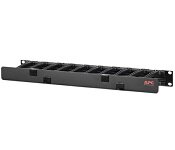 APC AR8602A Horizontal Cable Manager, 1U x 4 Deep, Single-Sided with Cover