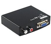 Turbo X AV-HDM-VGA-TX HDMI to VGA + R & L 2 RCA Audio Converter Box ( with power adaptor )