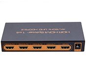 Turbo X AV-HDM2SP-60Hz-4-TX 4 Port HDMI 2.0 HDR 4Kx2K 60Hz Splitter with EDID -Scaler down