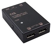 Turbo X AV-VKSP-1102-TX Rextron 2 Port Displayport V1.3 Splitter 4Kx2K 60Hz