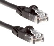 Turbo X CAT5E-1M-BK CAT5e Ethernet Patch Cable, 1 Meter, Black