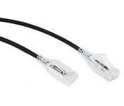 Turbo X CAT6-S-10M-BK CAT6 Slim Ethernet Patch Cable, 10 Meter, Black