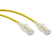 Turbo X CAT6-S-7M-YL CAT6 Slim Ethernet Patch Cable, 7 Meter, Yellow