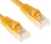 Turbo X CAT6A-15M-YL CAT6A Ethernet Patch Cable, 15 Meter, Yellow