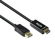 Turbo X CB-ADP-HDM2-2M-TX 2M Active Displayport 1.2 to HDMI 2.0 Cable 4K 60Hz