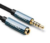 Turbo X CB-AUD40672-TX 0.5M 4 Pole TRRS 3.5mm Audio Extension Cable ( Supports Microphone )