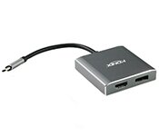 Turbo X CB-CM-DPHDM-TX 20CM USB 3.1 Type-C to Displayport and HDMI Converter 4Kx2K