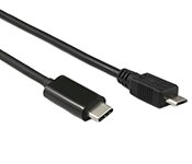 Turbo X CB-CM-MUSB2-1M-TX 1M USB Type-C Male to Micro USB 2.0 Cable