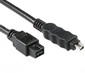 Turbo X CB-FWB94-1-TX 1M Firewire 1394B 9Pin & 4Pin Cable