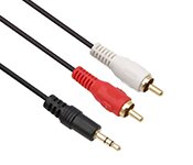 Turbo X CB-MIDI-13-TX 2M 3.5MM Plug to 2 X RCA Plug Cable