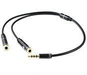 Turbo X CB-MIDI-82-TX 30CM 3.5MM 4 Pole TRRS to Earphone & Microphone Cable