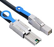 Turbo X CB-MSAS-E-02-TX 2M External Mini SAS HD SFF-8644 To Mini SAS26 Pin SFF-8088 Cable