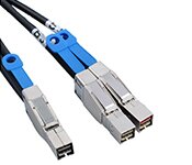 Turbo X CB-MSAS-E-07-TX 1M External Mini SAS HD SFF-8644 to 2x Mini SAS HD SFF-8644 Cable