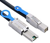 Turbo X CB-MSAS-E-12-TX 3M External Mini SAS HD SFF-8644 To Mini SAS26 Pin SFF-8088 Cable
