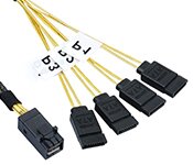 Turbo X CB-MSAS-I-11-TX 75CM Internal Mini SAS HD SFF-8643 to 4 x SATA Cable