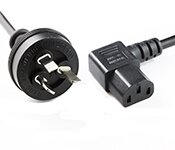 Turbo X CB-PS-129-TX 2M Wall To Left Angle IEC C13 Power Cable