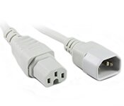 Turbo X CB-PS-162-TX 2M IEC C14 to C15 High Temperature Power Cable White