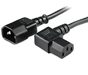 Turbo X CB-PS-175-TX 2M Left Angle C13 to C14 Power Cable